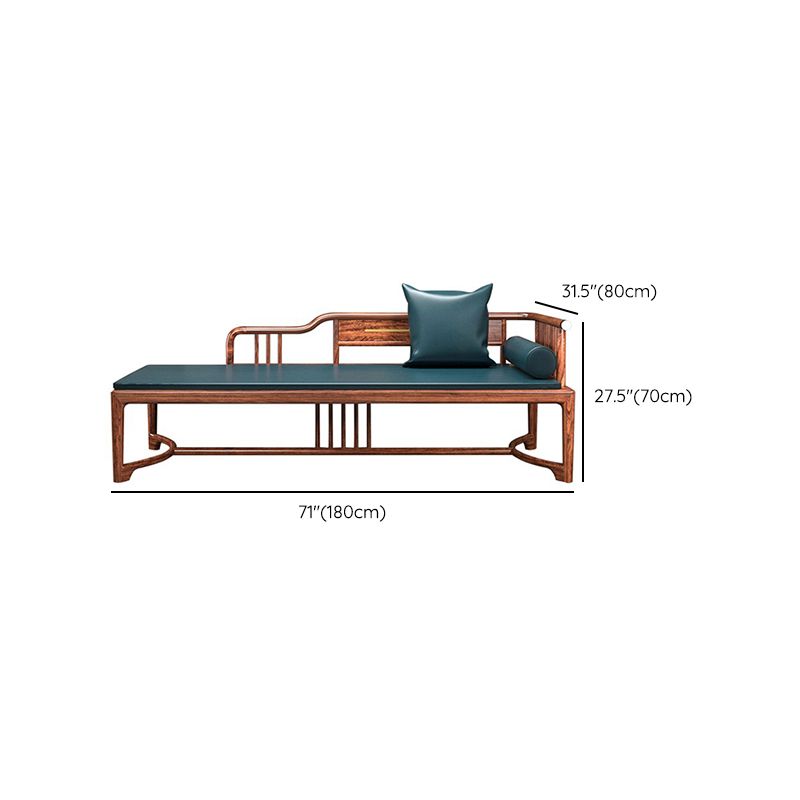 Oversized Solid Wood Chaise Lounge Couch in Brown with Square Arm Clearhalo 'Chairs & Seating' 'Chaise Lounge' 'chaise_lounge' 'furn' 'furn_chaise_lounge' 'Furniture' 'Living Room Furniture' 1200x1200_f36af0cc-2940-43f1-ba41-32f50b47dc32