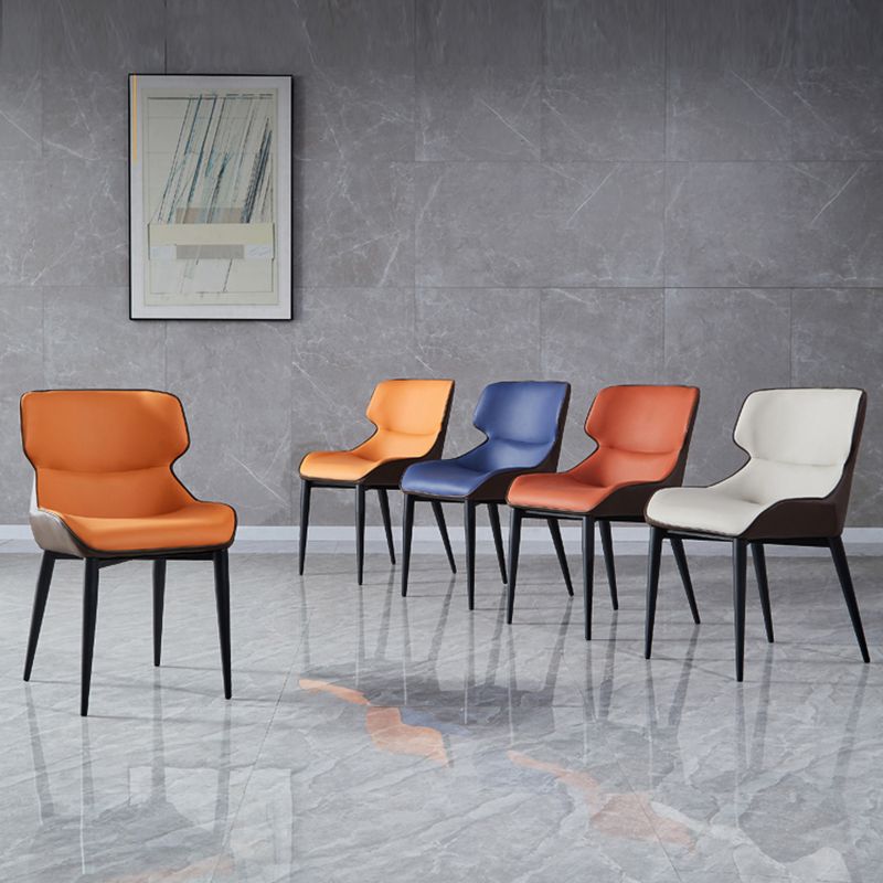 Industrial Style Metal Chair Dining Room Wingback Arm Chairs (Set of 2) Clearhalo ' kitchen&dining_furn' 'Dining Chairs' 'Dining Tables & Seating' 'dining_chair' 'furn' 'furn_dining_chair' 'Furniture' 'furniture_dining_chair' 'Kitchen & Dining Furniture' 'kitchen' 1200x1200_f36b00a7-8413-4721-b231-9ffabc6e04f4