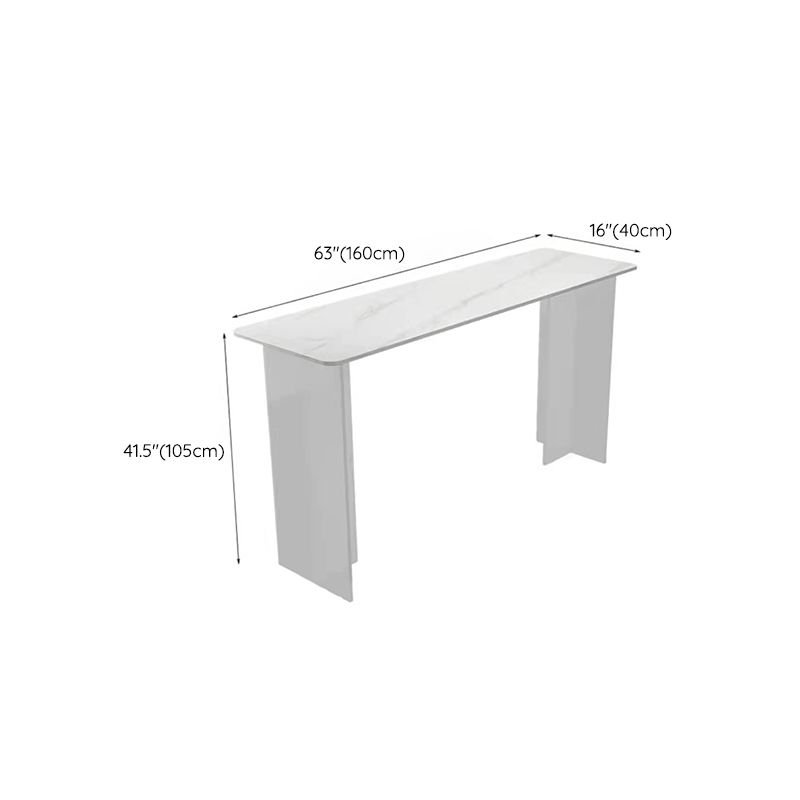 Modern White Stone Top Bistro Table with Acrylic Base for Small Places Clearhalo 'Bar Furniture' 'Bar Tables' 'bar_tables' 'furn' 'furn_bar_tables' 'Furniture' 'Kitchen & Dining Furniture' 1200x1200_f36b59f3-1e32-4ef2-9bd3-753357b01867