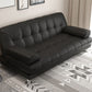 Sofa convertible de 33,46 "Sofa large en cuir en cuir avec dos biscuit