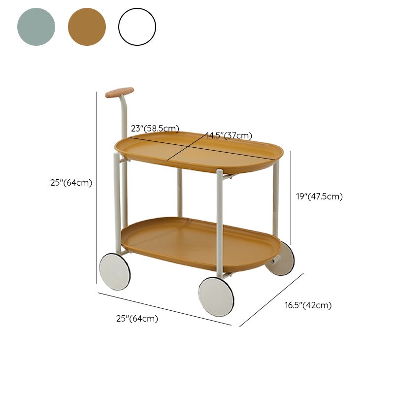 Tapa de la esquina superior de la bandeja con mesa auxiliar de acento de almacenamiento y ruedas