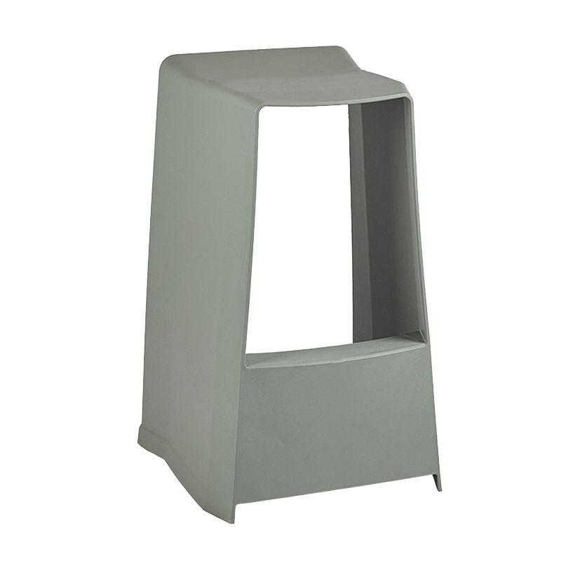Modern Style Plastic Counter Stool Armless Barstool with Footrest Clearhalo 'Bar Furniture' 'Bar Stools' 'bar_stools' 'furn' 'furn_bar_stools' 'Furniture' 'Kitchen & Dining Furniture' 1200x1200_f36cc136-3bee-4c00-a0c9-95e7b7a1dafb