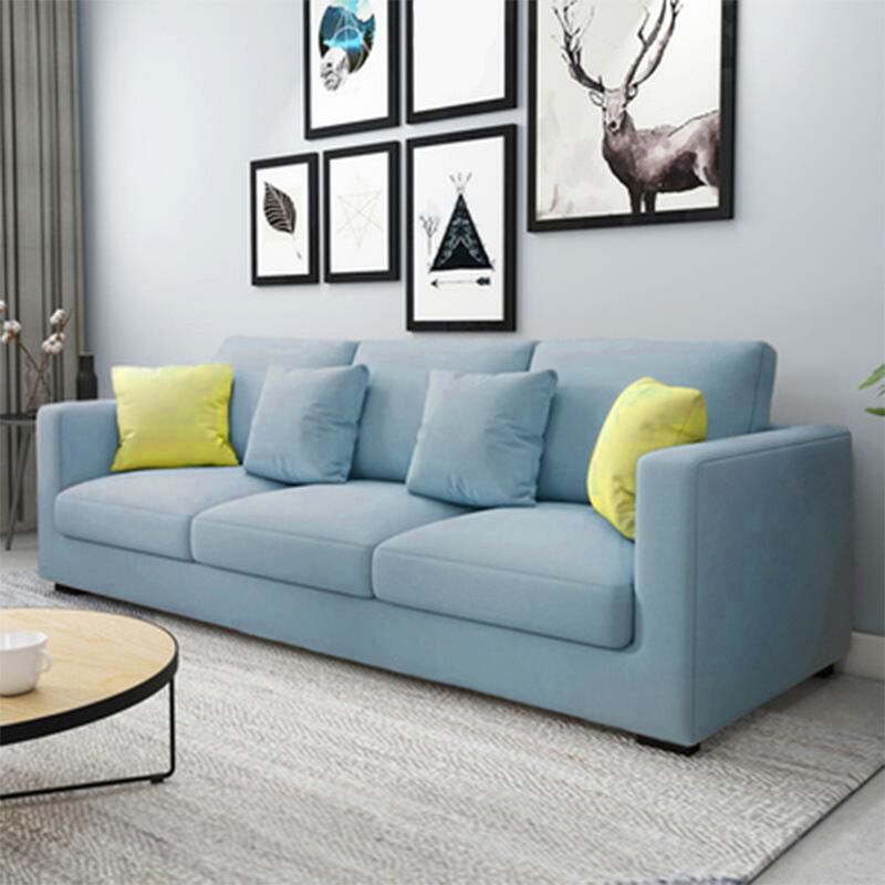 Banc de canapé standard du bras carré moderne avec oreillers pour 3 personnes