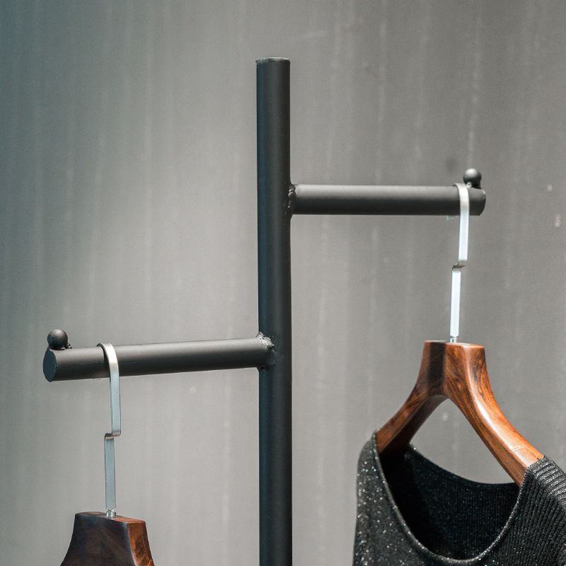 Industrial Metal Coat Hanger Hall Stand Hooks Free Standing Entryway Kit Hall Tree Clearhalo 'Entry & Mudroom Furniture' 'furn' 'furn_hall_tree_coat_racks' 'Furniture' 'Hall Trees & Coat Racks' 'hall_tree_coat_racks' 1200x1200_f36ed566-ca0f-4672-b443-31de43ff51fb