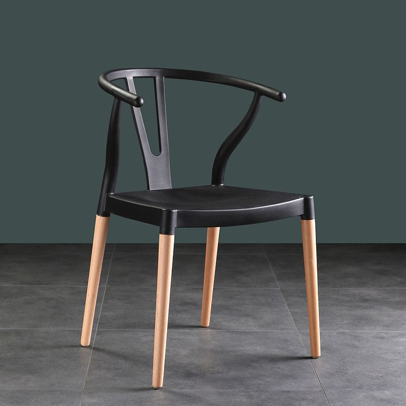 Minimalist Solid Wood Kitchen Dining Arm Chair Bone Fork Dining Arm Chair Clearhalo ' kitchen&dining_furn' 'Dining Chairs' 'Dining Tables & Seating' 'dining_chair' 'furn' 'furn_dining_chair' 'Furniture' 'furniture_dining_chair' 'Kitchen & Dining Furniture' 'kitchen' 1200x1200_f36f0149-6cd9-4152-8907-eb672b2e7ba0