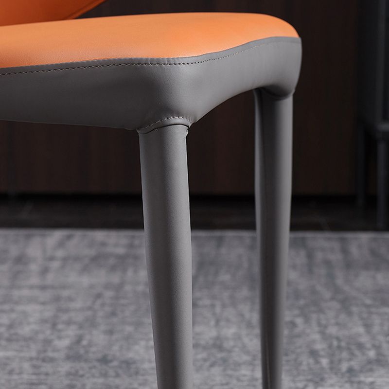 Contemporary Metal Dining Chair Upholstered Arm Chair for Restaurant Use Clearhalo 'Dining Chairs' 'Dining Tables & Seating' 'dining_chair' 'furn' 'furn_dining_chair' 'Furniture' 'Kitchen & Dining Furniture' 1200x1200_f36f82af-d759-43b3-a680-05058a35fef7