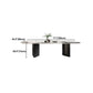 Stone Top Dining Table Contemporary Rectangle Dining Table with Black Base Clearhalo 'Dining Tables & Seating' 'Dining Tables' 'dining_table' 'furn' 'furn_dining_table' 'Furniture' 'furniture_dining_table' 'Kitchen & Dining Furniture' 'kitchen' 'kitchen_dining_table' 1200x1200_f3710ad6-9ede-4d4a-bd07-1e35a8ff8111