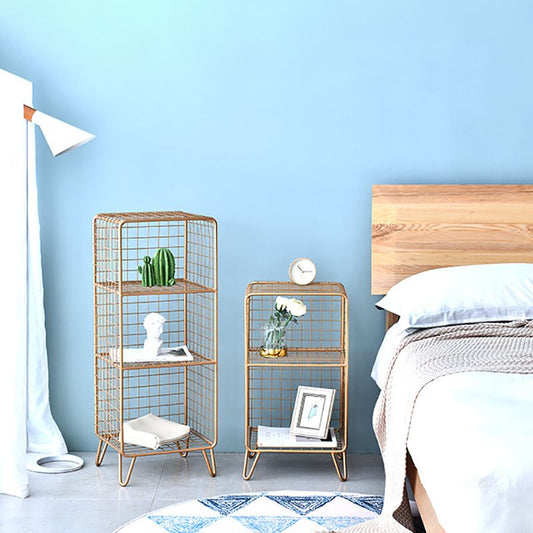 Metallbett Nachttisch offener Aufbewahrungskabinett für Schlafzimmer