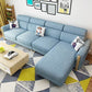 Modern 35.43 " H Blue Cotton Blend Square Arm Sofa & Chaise with Storage Clearhalo 'furn' 'furn_sectionals' 'Furniture' 'Living Room Furniture' 'Sectionals' 1200x1200_f3720c83-45fb-476f-a403-778ae7f8f9be