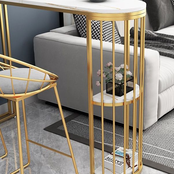 Tavolo da barra da barra di lusso tradizionale tavolo da barra con base a slitta