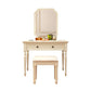 Modern Antique White Solid Wood Mirror Bedroom Make-up Vanity