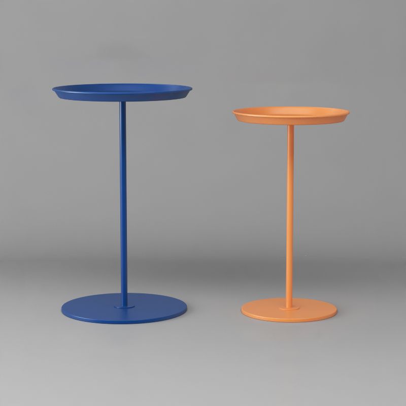 Tavolo da divano del vassoio per angolo rotondo minimalista Tavolo laterale