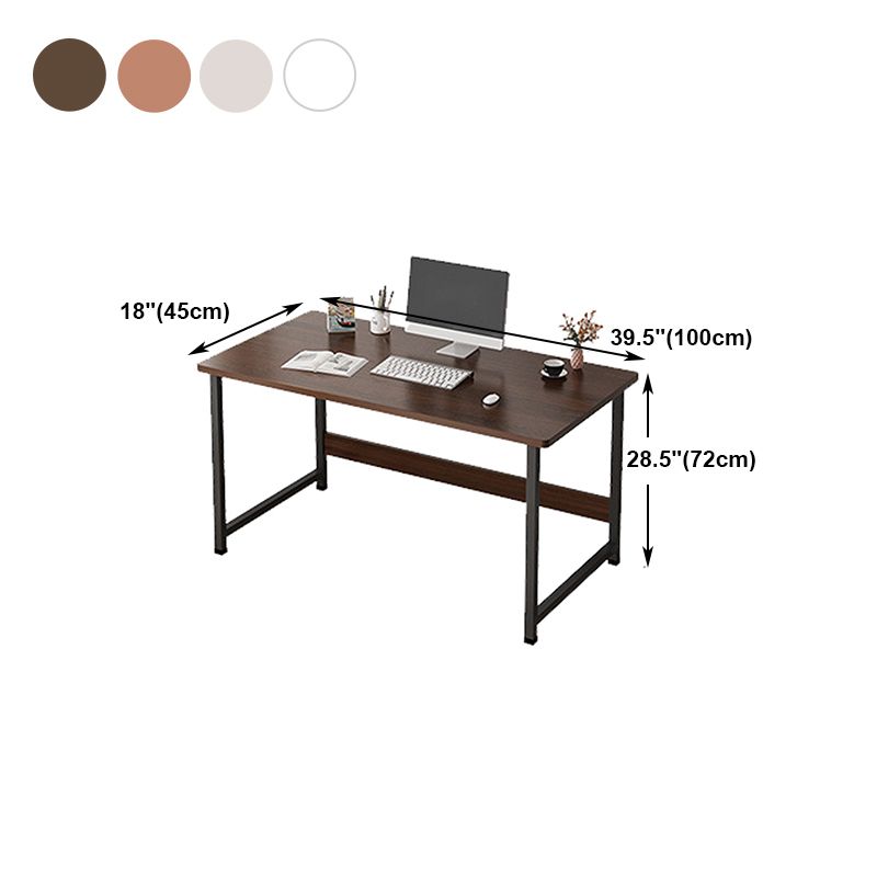 Industrial Style Home Office Desk Wooden Rectangular Writing Desk Clearhalo 'furn' 'furn_office_desk' 'Furniture' 'furniture_office_desk' 'Office Desks' 'Office Furniture' 'office_desk' 1200x1200_f375765e-840d-46ec-9ae2-4f98e6068970