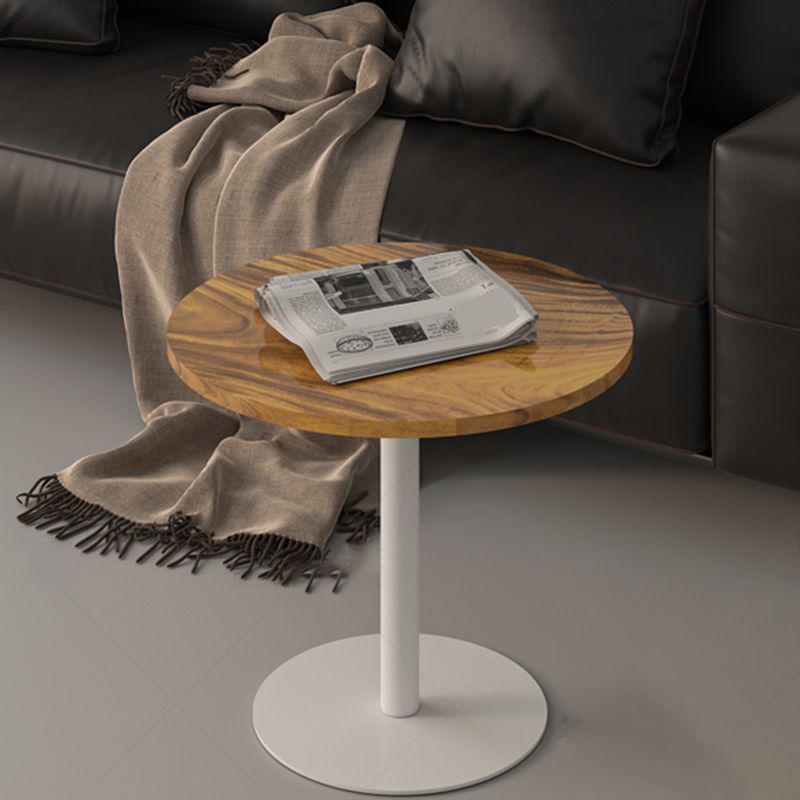 Tavolo di estremità del piedistallo rotondo Minimalista Legno late