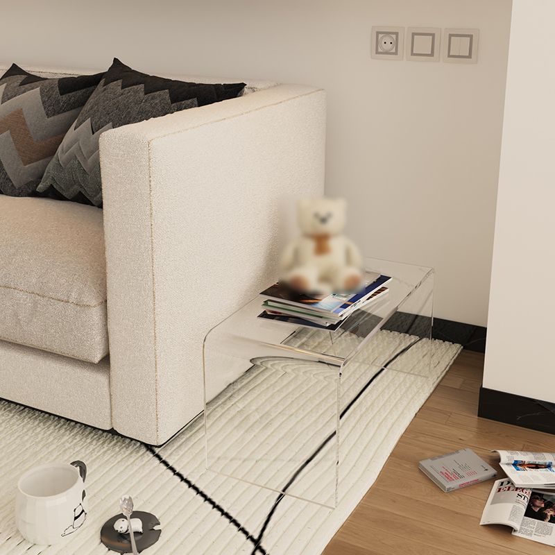 Tavolo laterale di accento di stile modernistico a forma rettangolare tavolo da estremità in plastica