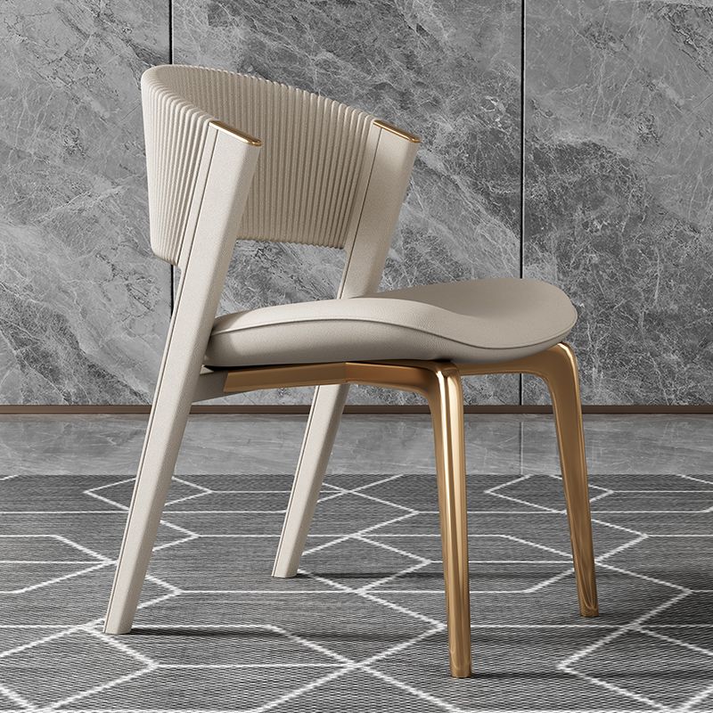 Contemporary Style Open Back Chair Dining Armless Metal Chairs for Kitchen Clearhalo 'Dining Chairs' 'Dining Tables & Seating' 'dining_chair' 'furn' 'furn_dining_chair' 'Furniture' 'furniture_dining_chair' 'Kitchen & Dining Furniture' 1200x1200_f3774e8e-61ca-45a2-bf6f-5f9658e2671b