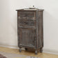 Industrial Turned Legs Accent Cabinet with Door and Drawers Storage Cabinet Clearhalo 'Cabinets & Chests' 'cabinets_chests' 'furn' 'furn_cabinets_chests' 'Furniture' 'Living Room Furniture' 1200x1200_f3778ad6-b95d-4450-ade6-5f3aa031788a