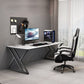 Modern Stone Gaming Desk Sled Base 29.53" Tall Computer Desk Clearhalo 'furn' 'furn_office_desk' 'Furniture' 'Office Desks' 'Office Furniture' 'office_desk' 1200x1200_f377ea9e-1717-4241-a6fc-a5c814ce2466
