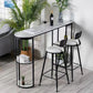Contemporary 1/2/3 Pieces Stone Specialty Bar Table Set for Indoor Clearhalo 'Bar Furniture' 'furn' 'furn_home_bar_bar_sets' 'Furniture' 'Home Bars & Bar Sets' 'home_bar_bar_sets' 'Kitchen & Dining Furniture' 1200x1200_f3780421-15f4-4467-8136-ebd049c0f99c