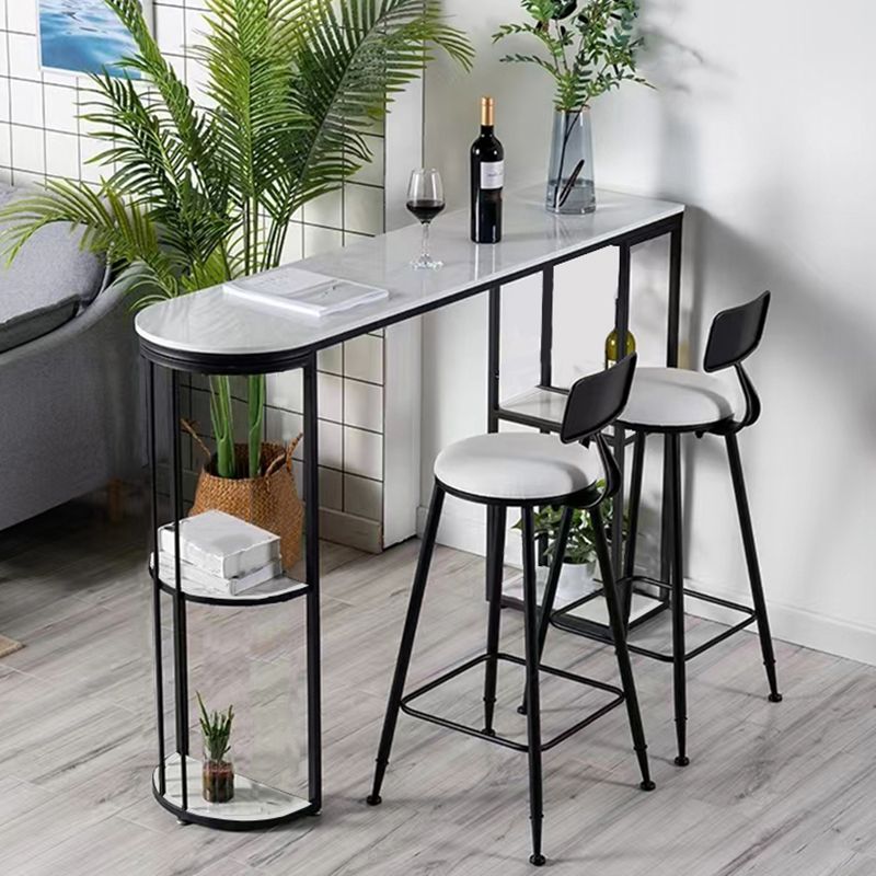 Contemporary 1/2/3 Pieces Stone Specialty Bar Table Set for Indoor Clearhalo 'Bar Furniture' 'furn' 'furn_home_bar_bar_sets' 'Furniture' 'Home Bars & Bar Sets' 'home_bar_bar_sets' 'Kitchen & Dining Furniture' 1200x1200_f3780421-15f4-4467-8136-ebd049c0f99c