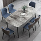 Simplicity Style Home Sintered Stone Dining Table Rectangle Shape Table with 4 Legs Base Clearhalo ' dining_table' 'Dining Tables & Seating' 'Dining Tables' 'furn' 'furn_dining_table' 'Furniture' 'furniture_dining_table' 'Kitchen & Dining Furniture' 'kitchen&dining_furn' 'kitchen' 'kitchen_dining_table' 1200x1200_f378bf6c-a904-40dc-9a27-26aff5868f07