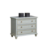 Modern Rectangle Side Cabinet Gray Wood Knobs Cabinet with Drawer