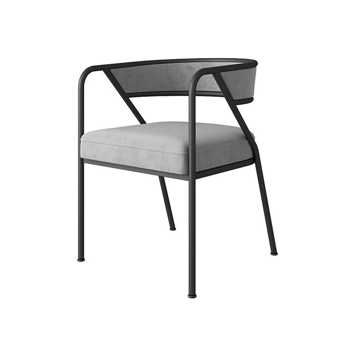 Scandinavian Style Luxury Upholstered Arm Chairs Open Back Dining Side Chair (Set of 2) Clearhalo ' kitchen&dining_furn' 'Dining Chairs' 'Dining Tables & Seating' 'dining_chair' 'furn' 'furn_dining_chair' 'Furniture' 'furniture_dining_chair' 'Kitchen & Dining Furniture' 'kitchen' 1200x1200_f3794e20-f1c2-4274-8313-56fc1b0ccb22