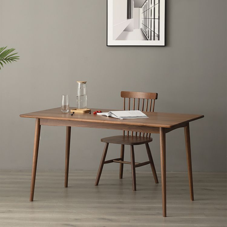 Contemporary Solid Wood Top Dining Room Furniture with Wooden 4 Legs Table Dinette Set Clearhalo 'Dining Room Sets' 'Dining Tables & Seating' 'dining_room_set' 'furn' 'furn_dining_room_set' 'Furniture' 'furniture_dining_room_set' 'Kitchen & Dining Furniture' 'kitchen&dining_furn' 'kitchen' 1200x1200_f379788f-e9d8-4892-b62a-c527ed6e1911