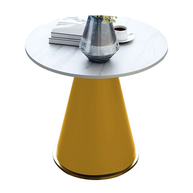 22" Tall Round Slate Top End Table Modern Metal Pedestal Table Clearhalo 'Coffee & Accent Tables' 'End & Side Tables' 'end_side_tables' 'furn' 'furn_end_side_tables' 'Furniture' 'Living Room Furniture' 1200x1200_f37c1847-f694-487e-89f3-9af1bcea83c1