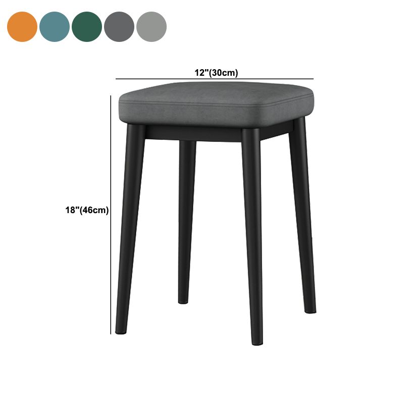 Square Ottoman Solid Color Upholstered Metal Frame Fabric Standard Ottoman Clearhalo 'furn' 'furn_ottomans_poufs' 'Furniture' 'Living Room Furniture' 'Ottomans & Poufs' 'ottomans_poufs' 1200x1200_f37fbaf3-cd79-47c6-8f81-7c061a186b71