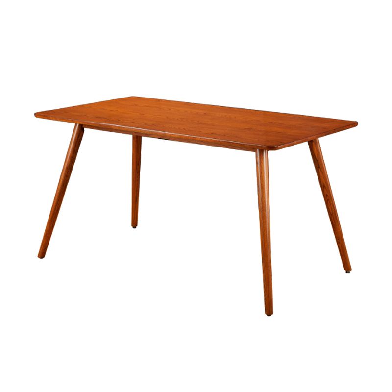 Rectangle Simplicity Dining Table Oak Solid Wood Table with 4 Legs for Dining Room Clearhalo ' dining_table' 'Dining Tables & Seating' 'Dining Tables' 'furn' 'furn_dining_table' 'Furniture' 'furniture_dining_table' 'Kitchen & Dining Furniture' 'kitchen&dining_furn' 'kitchen' 'kitchen_dining_table' 1200x1200_f383b8b5-10f4-4055-862a-aae6fdd72352