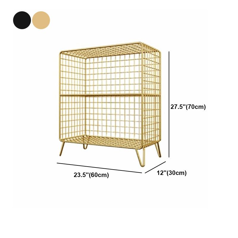 Iron Industrial Standard Bookshelf Closed Back Vertical Bookshelf for Bedroom Clearhalo 'Bookcases' 'furn' 'furn_bookcases' 'Furniture' 'furniture_bookcases' 'kitchen' 'kitchen_bookcases' 'Living Room Furniture' 'Office Furniture' 1200x1200_f384ec1b-11ae-4815-ba9c-a71cd029bc91