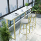 Glam Style 1/2/3/4 Pieces Faux Marble Bar Table Set Fixed Table Counter Set for Home Use Clearhalo 'Bar Furniture' 'furn' 'furn_home_bar_bar_sets' 'Furniture' 'Home Bars & Bar Sets' 'home_bar_bar_sets' 'Kitchen & Dining Furniture' 1200x1200_f38511d8-bfc8-4e84-bc77-05af61f7fdfc
