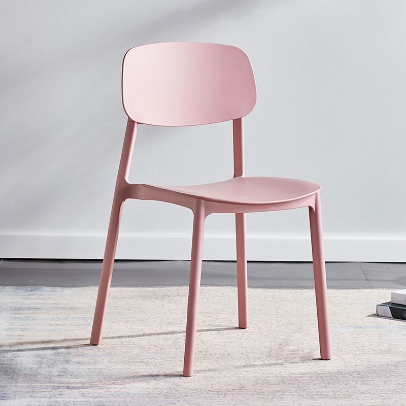 Scandinavian Conference Room Stacking Side Chair Matte Finish Plastic Dining Chair Clearhalo 'Dining Chairs' 'Dining Tables & Seating' 'dining_chair' 'furn' 'furn_dining_chair' 'Furniture' 'Kitchen & Dining Furniture' 1200x1200_f386ea78-11c0-4f82-b898-3e43959dc12c