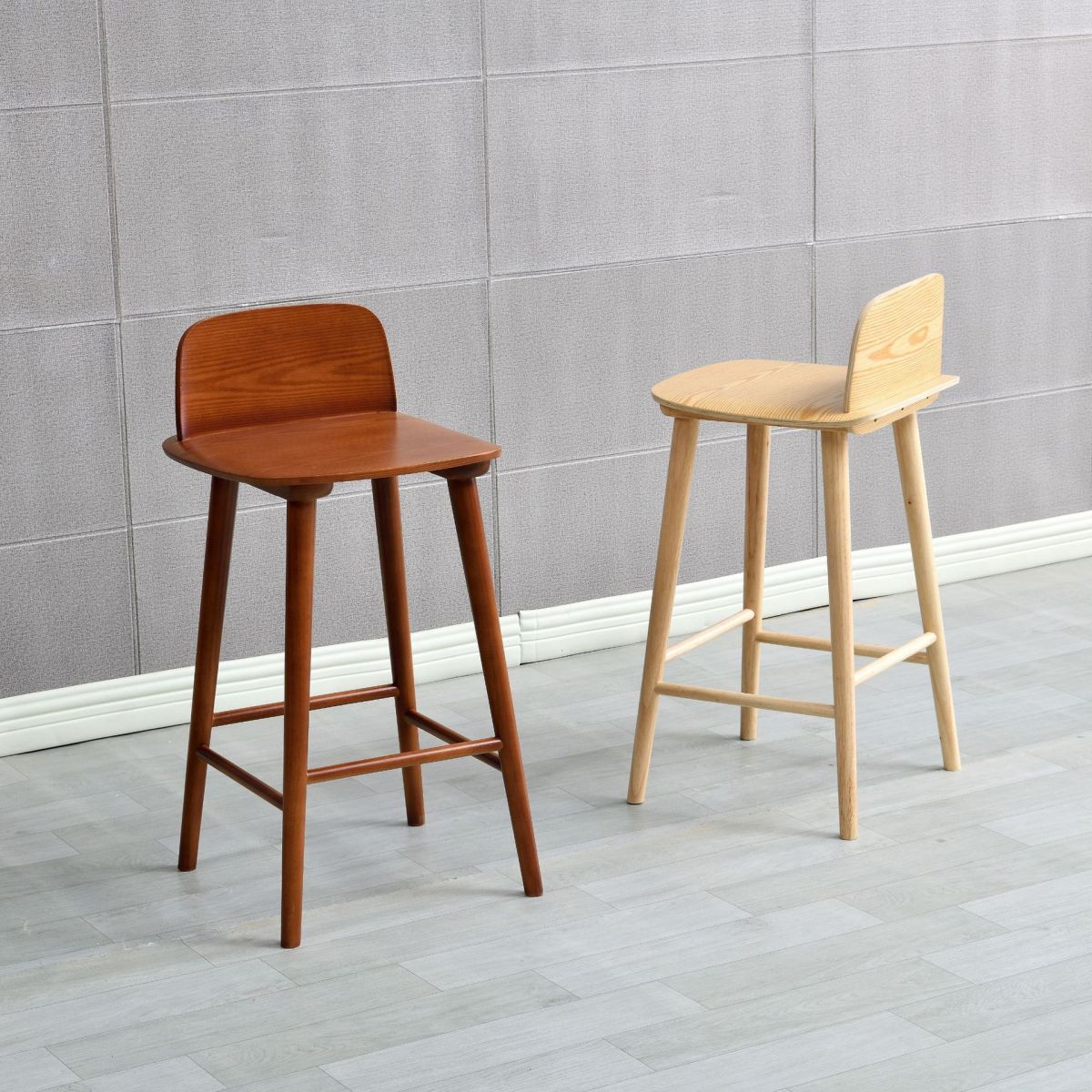 Ash Solid Wood Bar Stool Counter Height Indoor Industrial Armless Stool Clearhalo 'Bar Furniture' 'Bar Stools' 'bar_stools' 'furn' 'furn_bar_stools' 'Furniture' 'Kitchen & Dining Furniture' 1200x1200_f38811e4-b0c8-43c2-ae46-ea9333df8b56