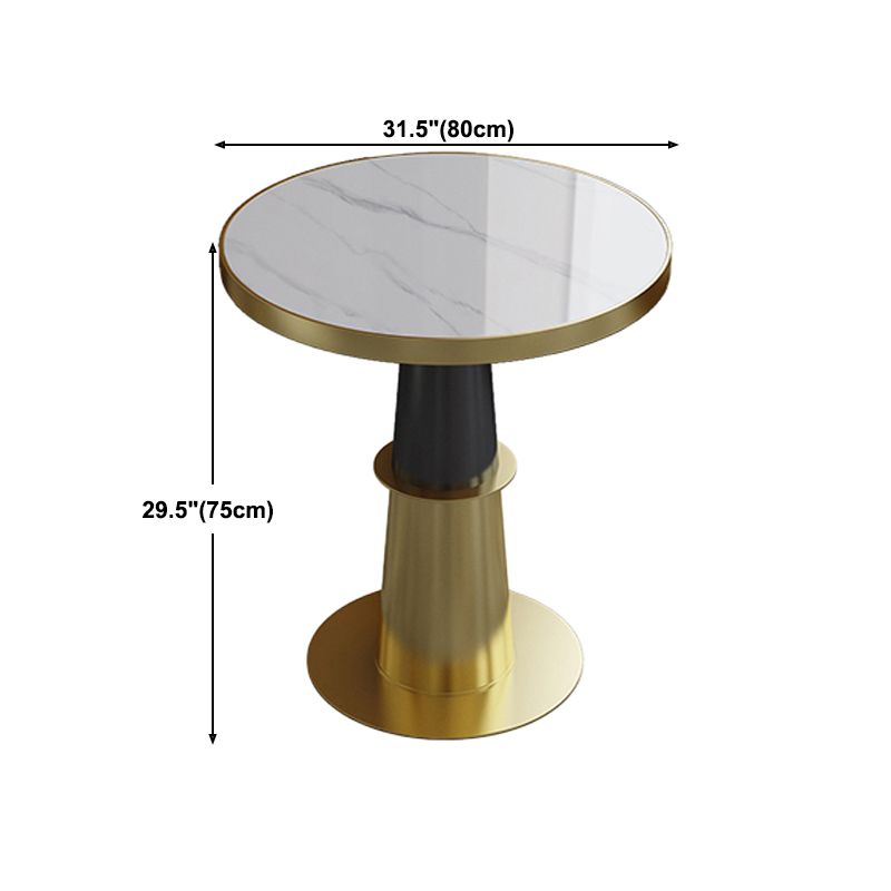 Table traditionnelle de luxe rond de luxe rond table en pierre pour la cuisine