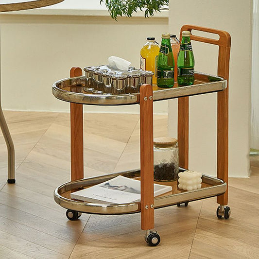 Mesa de deslizamiento de la parte superior de vidrio contemporánea Geométrica 4 patas laterales