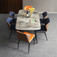 Metal Contemporary Rectangular Dining Table Sintered Stone Table with 4 Black Legs Clearhalo ' dining_table' 'Dining Tables & Seating' 'Dining Tables' 'furn' 'furn_dining_table' 'Furniture' 'furniture_dining_table' 'Kitchen & Dining Furniture' 'kitchen&dining_furn' 'kitchen' 'kitchen_dining_table' 1200x1200_f38cf2f1-a41f-423c-9622-507321baf065