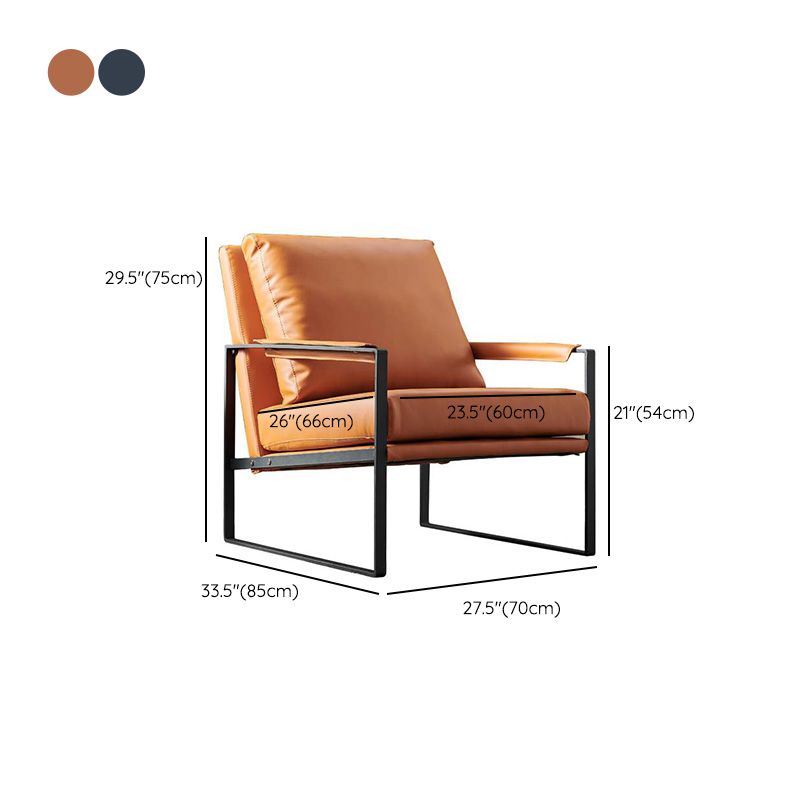 Solid Color Mid-century Modern Armchair Sled Arm Chair for Living Room Clearhalo 'Accent Chairs' 'accent_chairs' 'Chairs & Seating' 'furn' 'furn_accent_chairs' 'Furniture' 'Living Room Furniture' 1200x1200_f38d853f-edfd-42f1-90e4-ac1b3c09a591