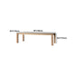 Rectangle Pine Wood Table for Restaurant Modern Dining Table with 4 Legs