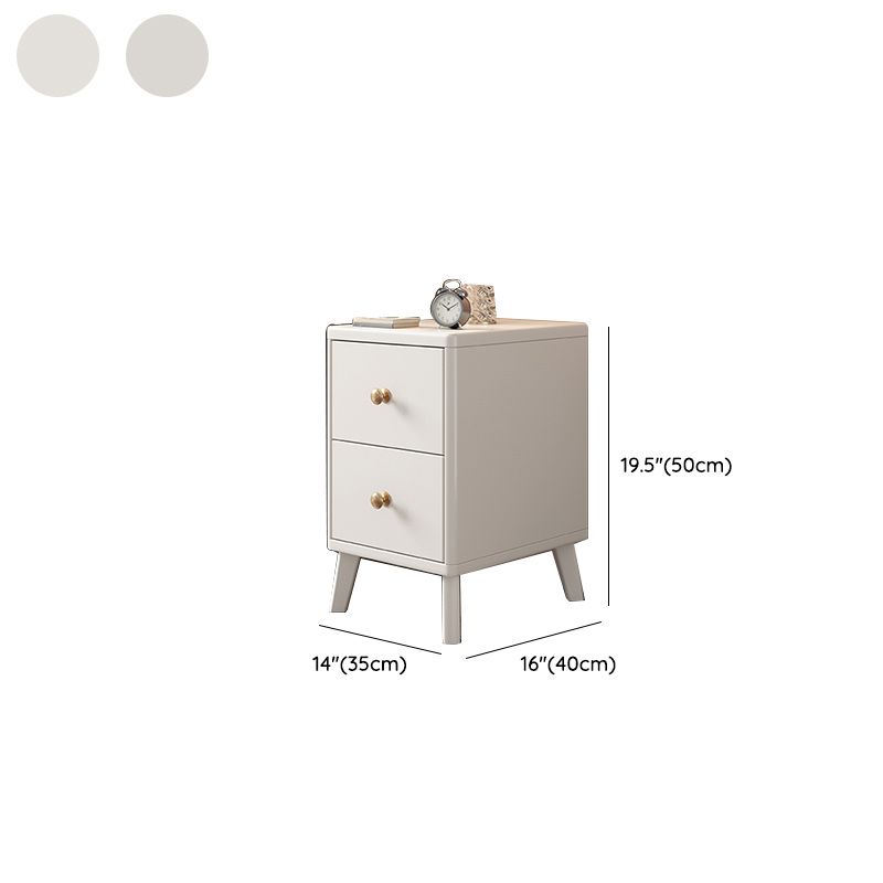 Eigentijdse lade opslagavondtafel rubberwood accent tafel nachtkastje voor slaapkamer