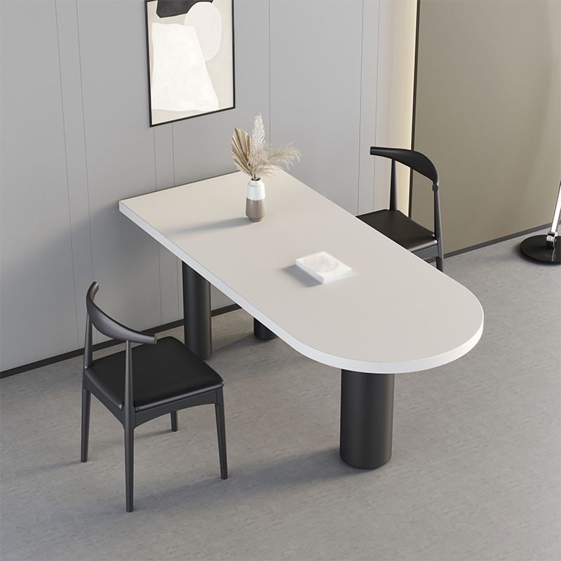 Free Form Solid Wood Indoor Table Restaurant Modern Wood Table with 3 Legs Clearhalo ' dining_table' 'Dining Tables & Seating' 'Dining Tables' 'furn' 'furn_dining_table' 'Furniture' 'furniture_dining_table' 'Kitchen & Dining Furniture' 'kitchen&dining_furn' 'kitchen' 'kitchen_dining_table' 1200x1200_f38e0319-21e5-4264-91d1-3b44ca4ce611
