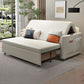 31" Wide Scandinavian Futon Sofa Bed White Futon Sleeper Sofa