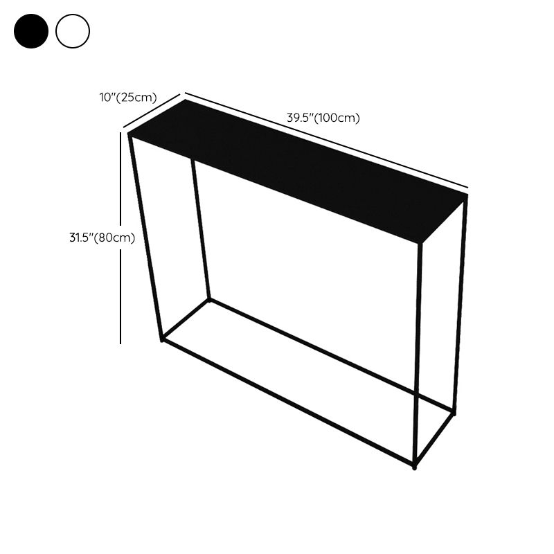 Contemporary Rectangle Console Accent Table Antique Finish Sofa Table