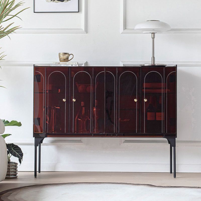 Servidor de plástico moderno de servidor de comedor con puertas para el comedor