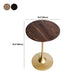 Scandinavian Round Solid Wood Top Side Table Metal Pedestal End Table Clearhalo 'Coffee & Accent Tables' 'End & Side Tables' 'end_side_tables' 'furn' 'furn_end_side_tables' 'Furniture' 'Living Room Furniture' 1200x1200_f391b917-1dfb-41a0-9d70-75ea8e955244
