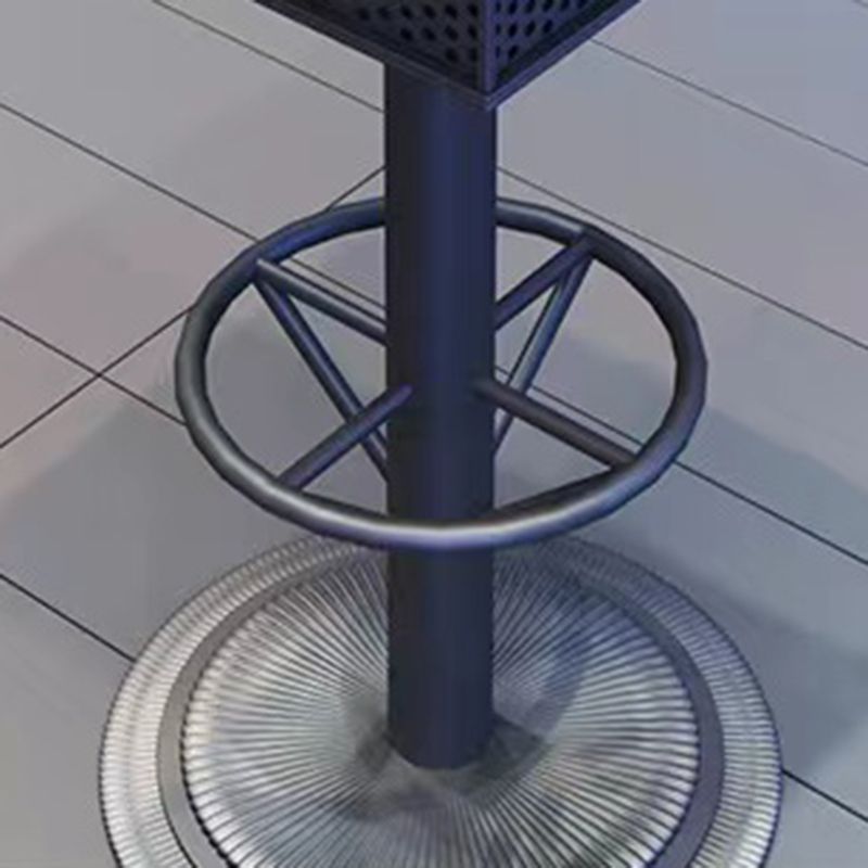 Industrial Style Bistro Bar Table Metal Base Bar Table for Bar Clearhalo 'Bar Furniture' 'Bar Tables' 'bar_tables' 'furn' 'furn_bar_tables' 'Furniture' 'Kitchen & Dining Furniture' 1200x1200_f3941975-9e9e-48b2-90a0-035bcc56cd60