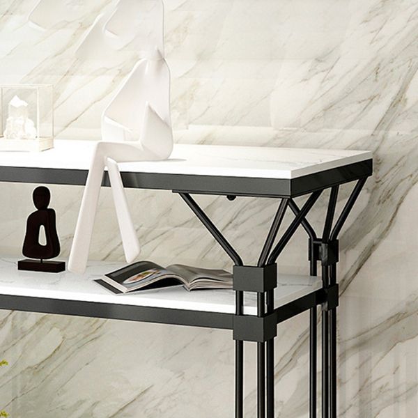 Tavolo da divano di divano console in marmo contemporaneo Tavolo da cornice per la sala