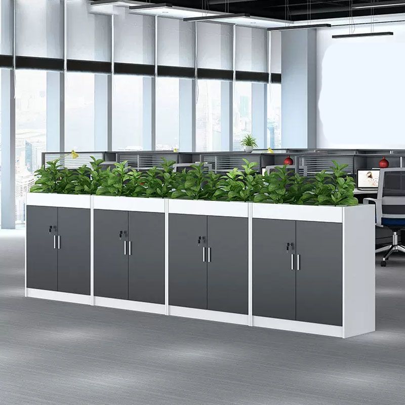 Archivo de madera moderno con almacenamiento de bloqueo para el hogar y la oficina