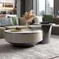 Pedestal Coffee Table Set Slate Round Coffee Table for Living Room Clearhalo 'Coffee & Accent Tables' 'Coffee Tables' 'coffee_tables' 'furn' 'furn_coffee_tables' 'Furniture' 'Living Room Furniture' 1200x1200_f39a1e4c-7ea9-4a76-89f2-93889ab74feb